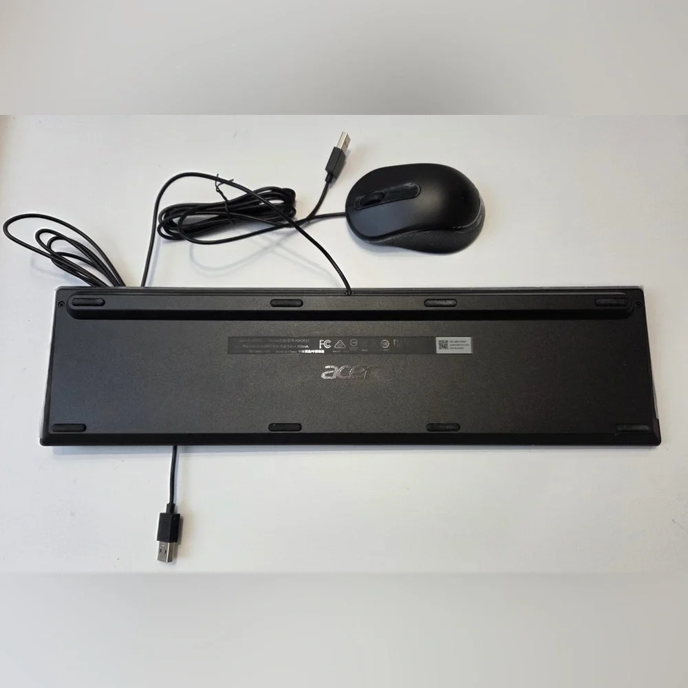 Acer USB Wired Low Profile Keyboard and Mouse ~ KBCR21 -